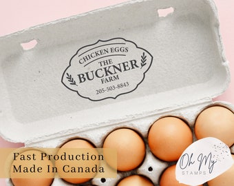 Chicken Egg Carton Stamp, Turkey Egg Stamp, Duck Carton Stamp, Quail Egg Carton Stamp, Custom Egg Carton Stamp, Fresh Eggs Carton Stamp