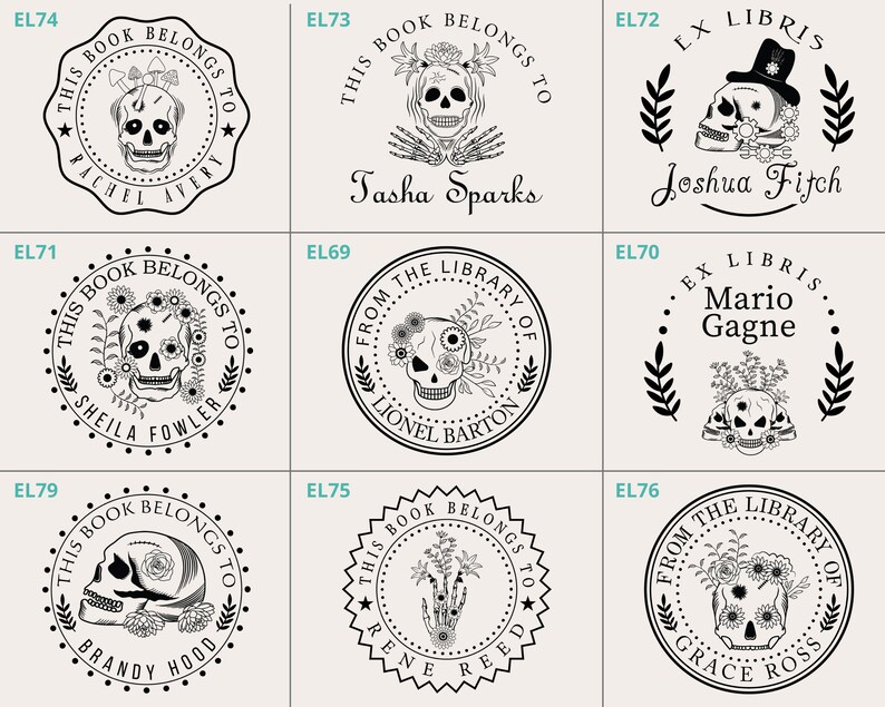 Book Embosser Modern Embosser From the Library of This Etsy Canada