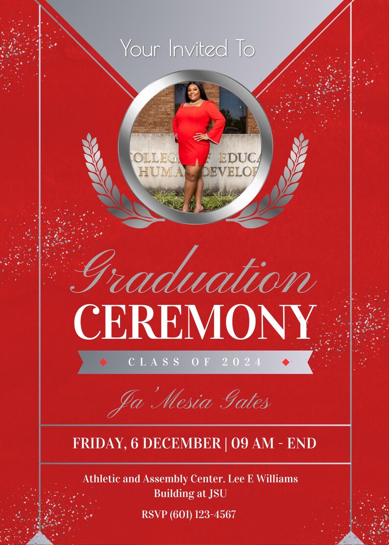 Editable Graduation Invitation Templates * for Canva Use* - Etsy