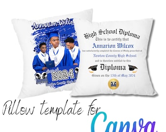 pillow template for canva