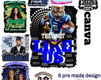 15 Senior Shirt Design Templates (bundle) 2025 Graduates *upgraded*