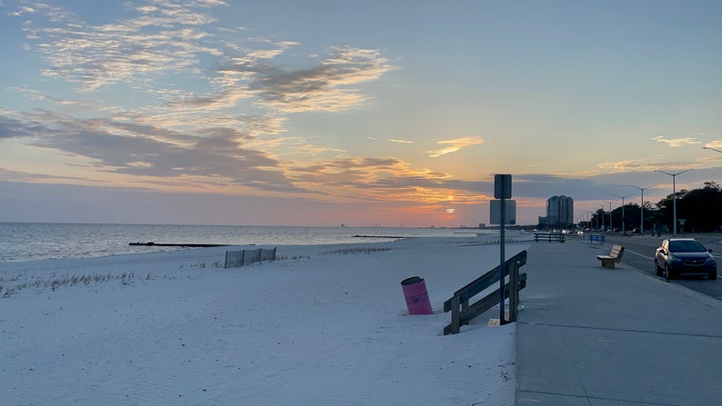 Biloxi beach sunset image 5