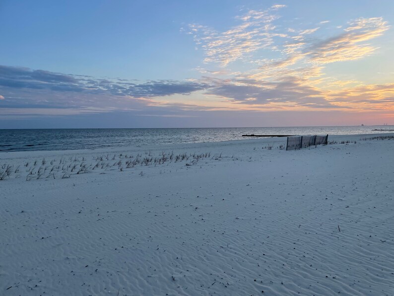 Biloxi beach sunset image 2