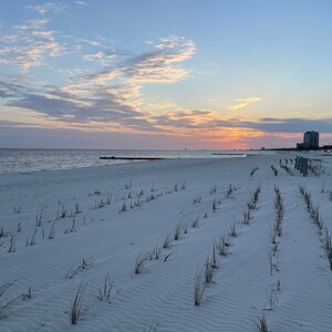 Biloxi beach sunset image 1