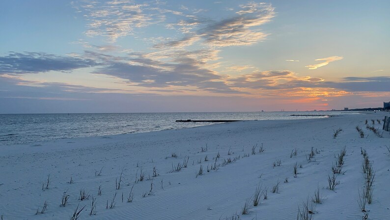 Biloxi beach sunset image 3