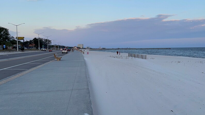 Biloxi beach sunset image 4