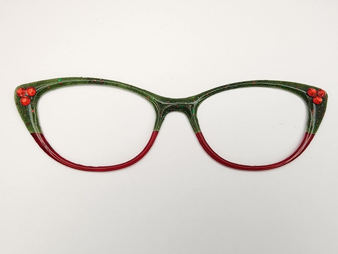 Holly & Berries Split Eyeglasses Toppers - Etsy