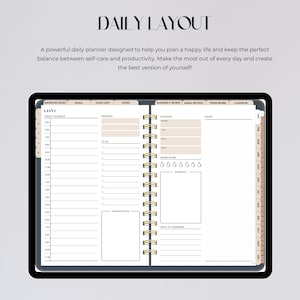 MONDAY Start Undated Digital Planner | Hyperlinked Digital Planner ...