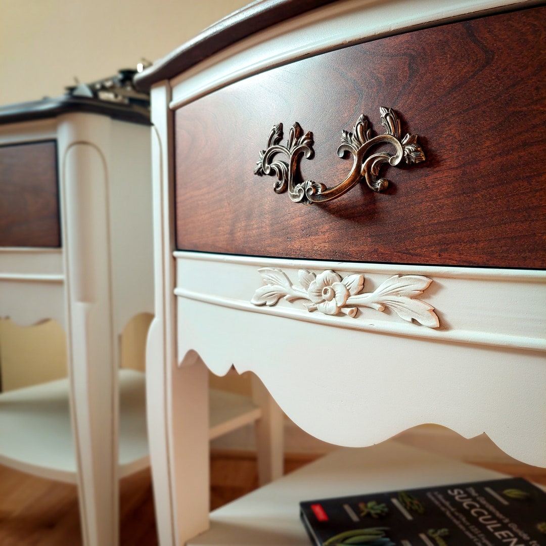 French Provincial / Farmhouse Style Nightstands / Living Room End ...