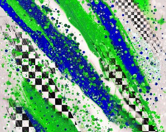 Checkered Racing Circles and Stripes Cornhole Board Game Vinyl Graphic ...