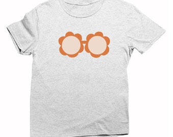 T-Shirt Enfant Durable Unisexe - Plusieurs Coloris - Lunettes Marguerites