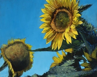 Sunflower Painting Print
