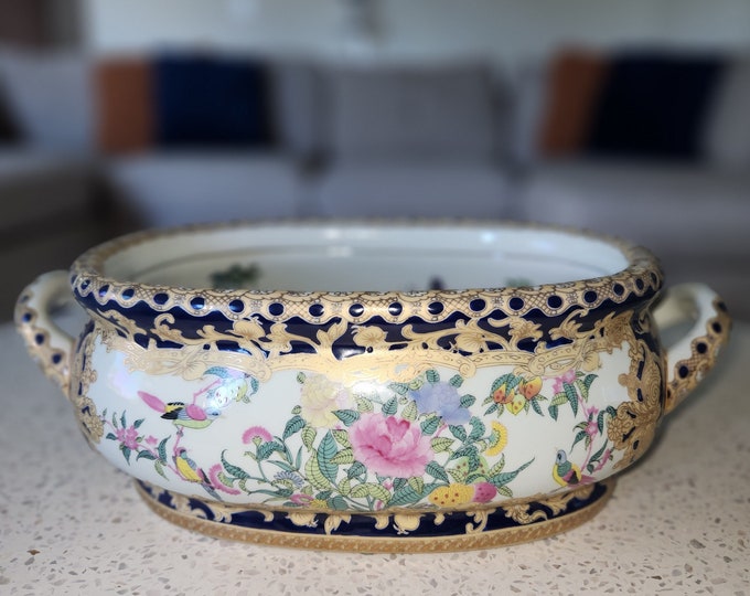 Vintage Chinese Foot Bath Large Indoor Planter Decorative Planter Asian