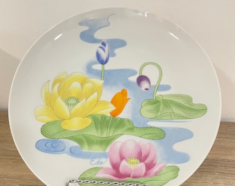 5 Seymour Mann Nara Porcelain Salad Plates 7 3/4" Red  Bundle of 5 