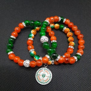 Beaded Bracelet Stacks or Apple Watch Bands - University, Sorority or any theme inspired