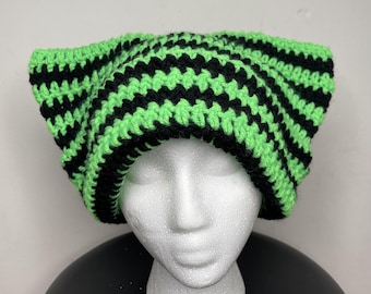 Custom Crochet Cat Ear Beanie