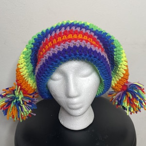 Crochet Jester Hat [Multiple Colors]