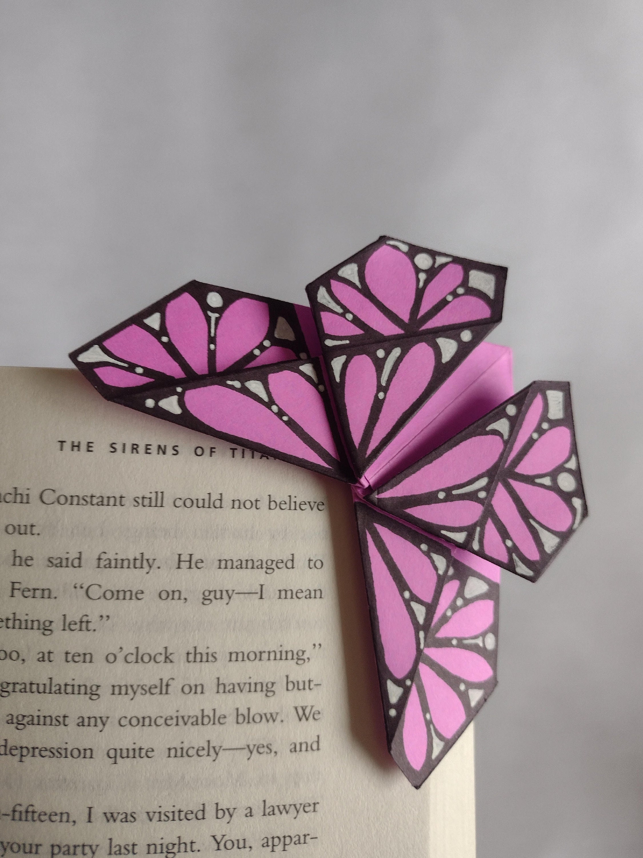 Paper Origami Butterfly Corner Bookmark Choose Your Own Design Gift for  Readers 