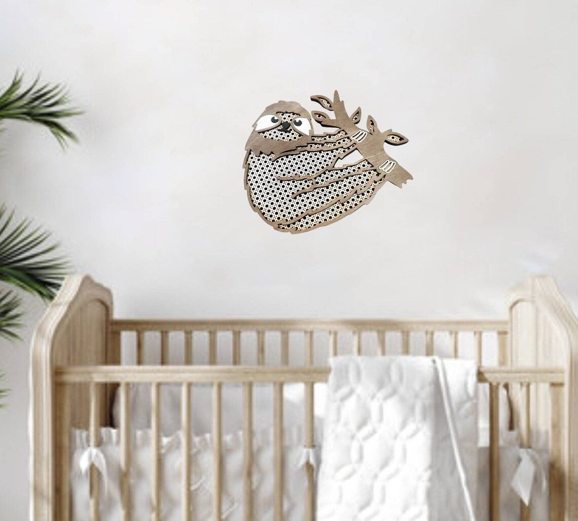 Sloth Cane Wicker Boho Sloth Cane Rattan Animals Rattan Nursery Decor - Etsy