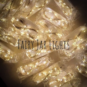 Replacement Fairy Lights For Mason Jar Decor, 7 Ft Fairy Lit String, String Lights For Jars, Battery Operated LED Lights For Wedding Decor