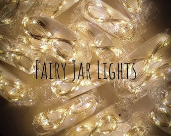 Replacement Fairy Lights For Mason Jar Decor, 7 Ft Fairy Lit String, String Lights For Jars, Battery Operated LED Lights For Wedding Decor