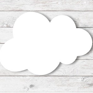 Baby Nursery Clouds, Wooden Cloud Sign Set, Nursery Cloud Signs, Modern Baby Room Wall Decor, Wall Clouds, Nursery Wall Art, Nursery Accents image 5