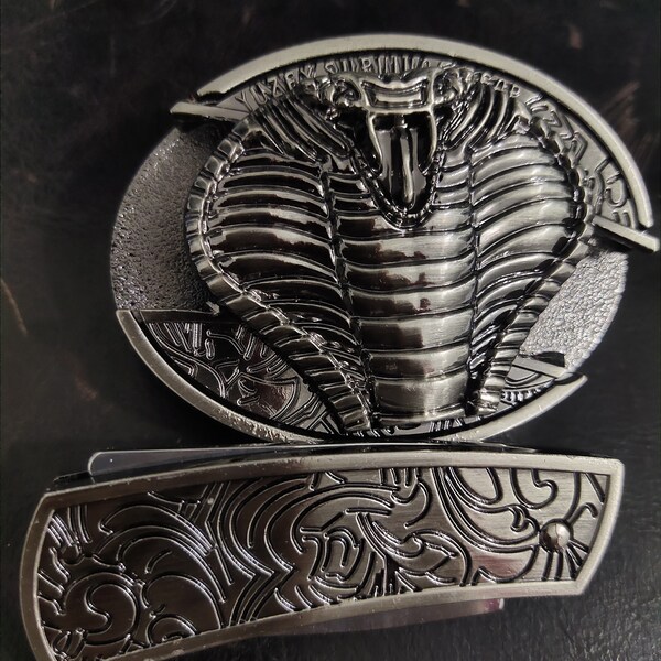 Belt Buckle With Hidden Knife Etsy