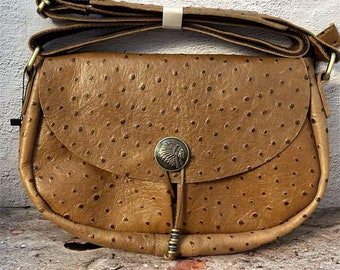 Vintage handmade leather bag