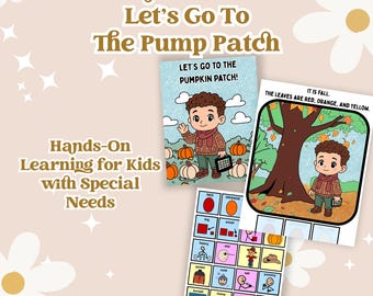 Interactive Fall Adaptive Book: Special Education, Autism AAC (Digital Download)