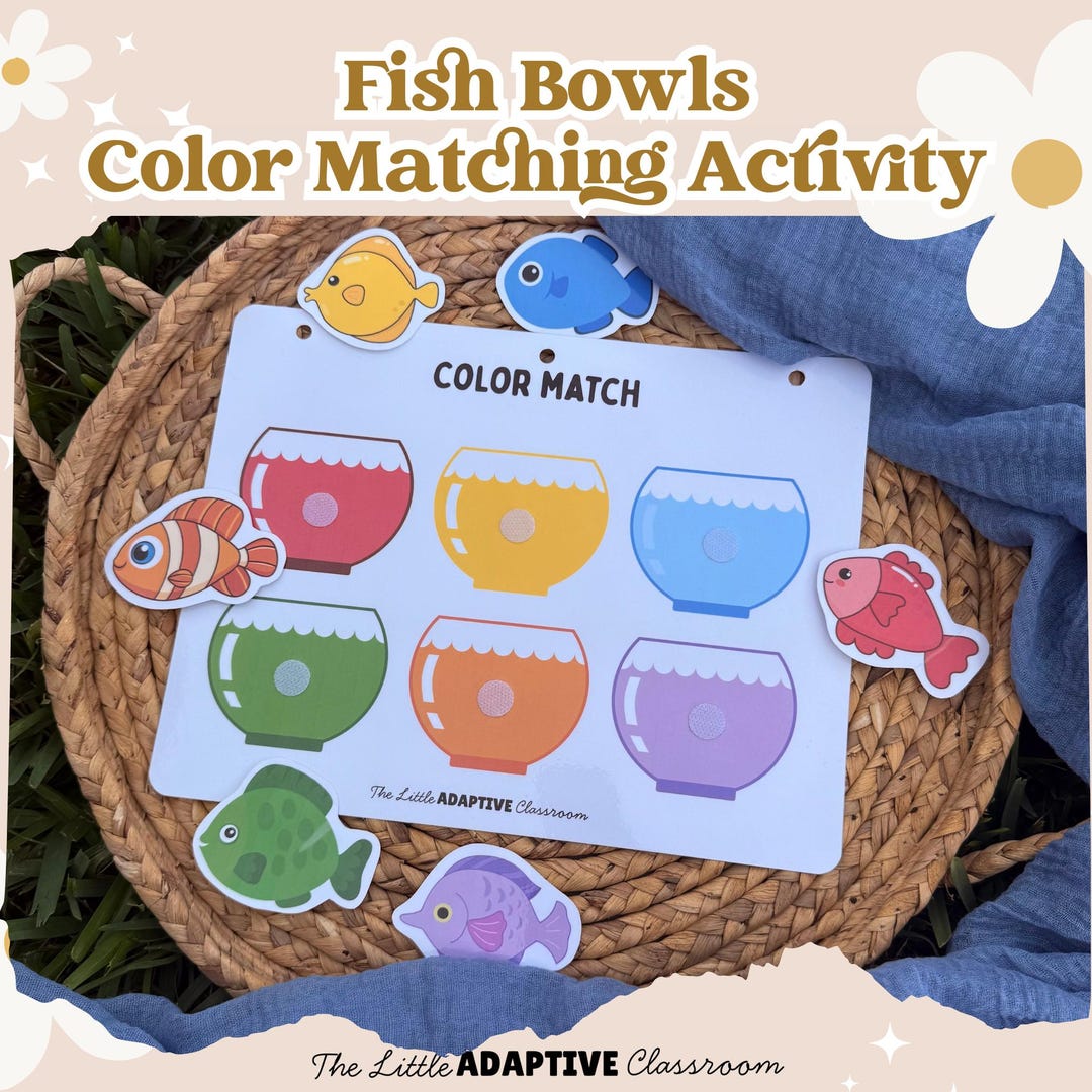 Toddler Fish Color Matching Activity | Preschool Printable (digital ...