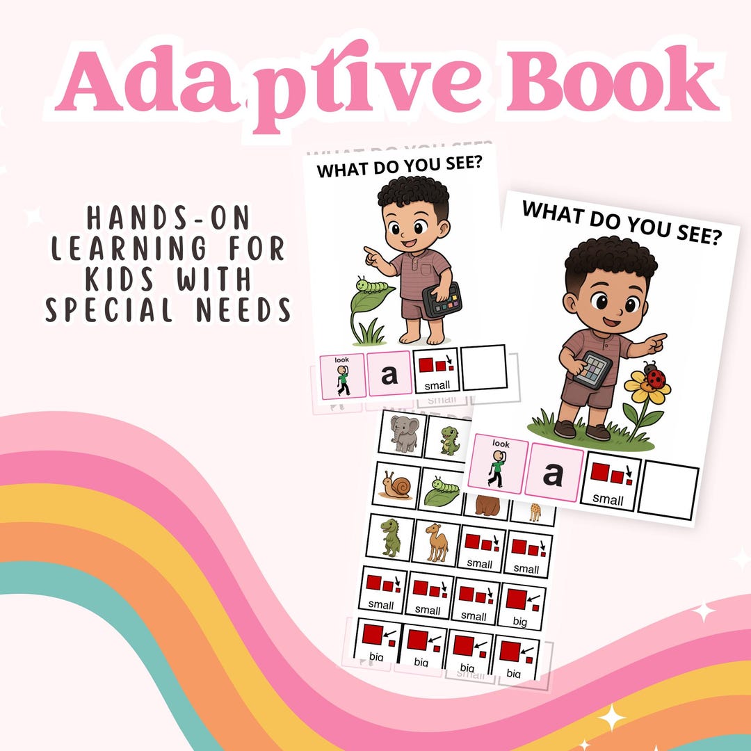 Printable Adaptive Book | Interactive Special Education Resource ...