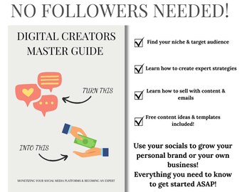 Digital Creators Master Guide: Build Your Brand & Business (PDF)