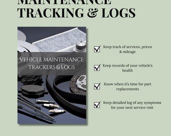 Vehicle Maintenance Tracker & Symptom Log (PDF)