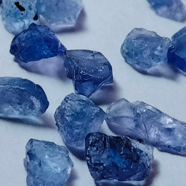 100 Pcs Tanzanite Raw , Rough Tanzanite Bulk Crystal , Tanzanite Gemstone , Healing Crystals , 4-6mm Approx , For Jewelry Making