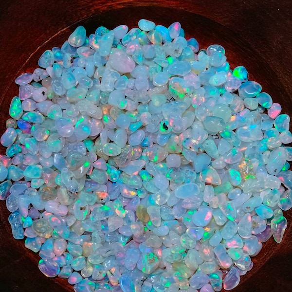 100 Pcs AAA Grade Opal , Opal Rough , Natural Welo Opal , Opal Crystal , Polish Opal Raw , Healing Opal , Untreated Opal ,  3mm 7mm Approx