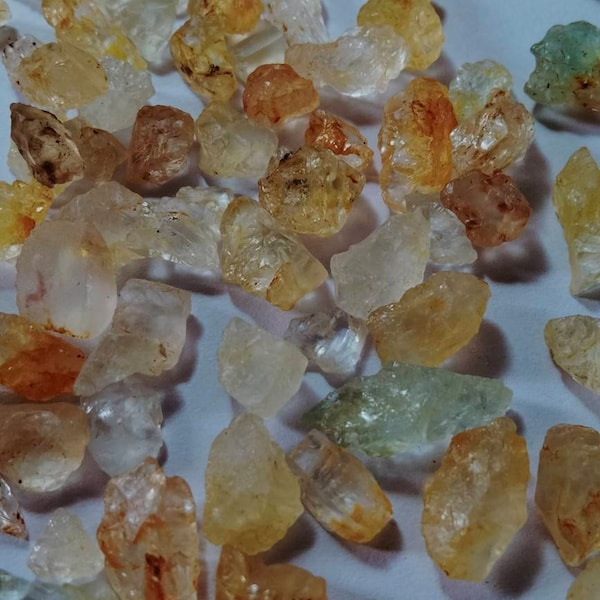 Raw Golden Topaz , Topaz Crystal , Rough Bulk Topaz , AAA Gemstone , Imperial Topaz Crystal , 5mm 10mm Approx , For Jewelry Making
