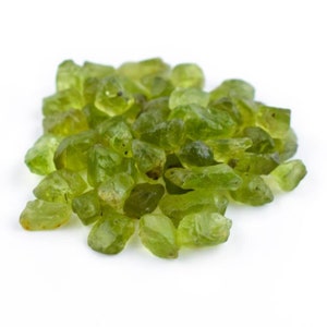 Raw Peridot AAA+Quality , Rough Gemstone  ,Green Peridot Crystal , Loose Peridot Gemstone ,Peridot Loose Jewellery Making , 5mm 10mm Appro