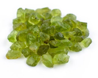 Raw Peridot AAA+Quality , Rough Gemstone  ,Green Peridot Crystal , Loose Peridot Gemstone ,Peridot Loose Jewellery Making , 5mm 10mm Appro