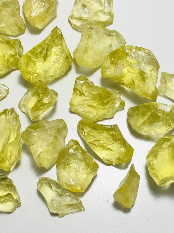 Lemon Quartz Rough , Natural Lemon Quartz Crystal , Wholesale Lot Lemon Quartz , Raw Gemstone , 10mm 15mm Approx , For JewelryMaking