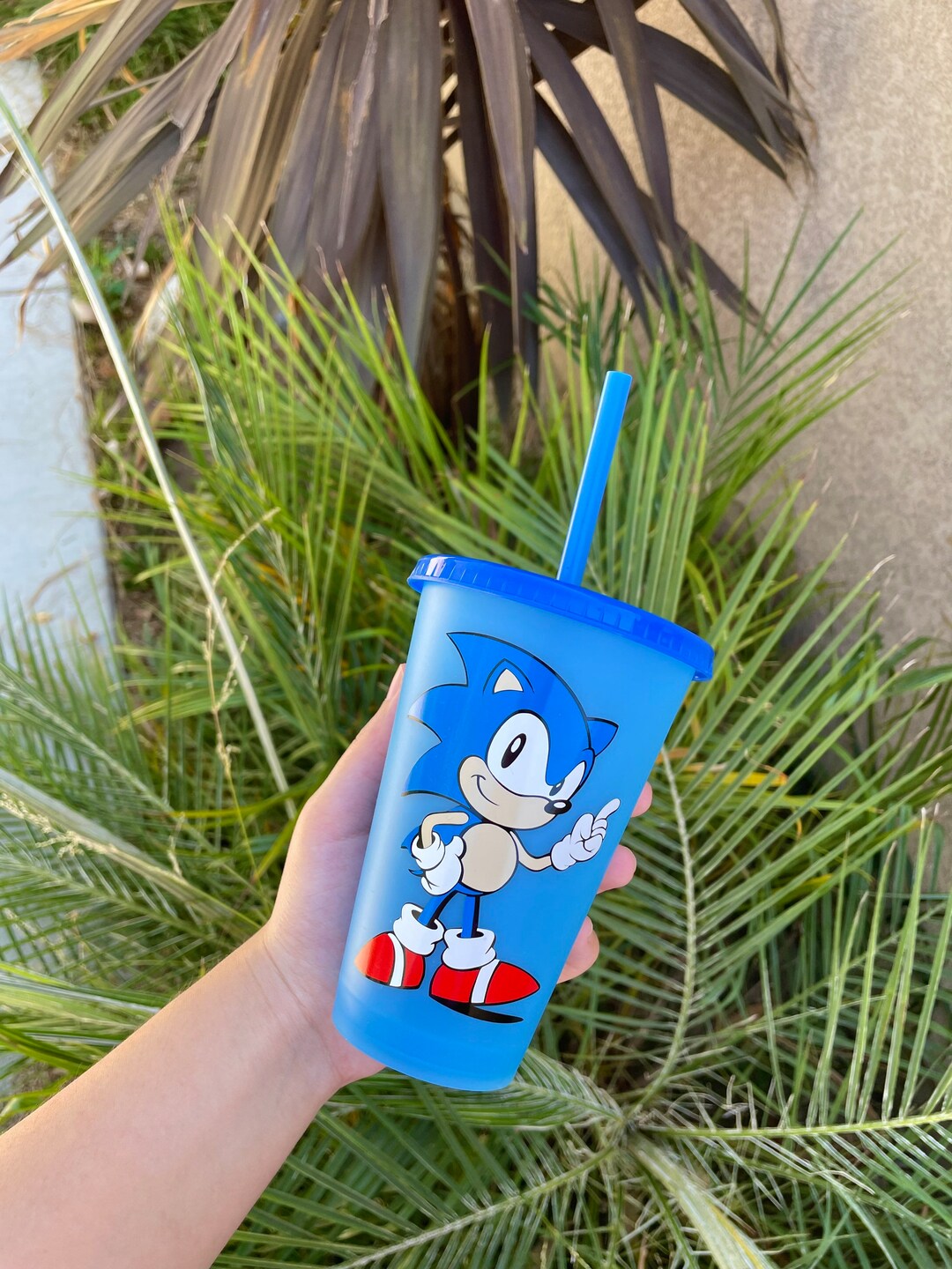 Sonic Cup / Kids Cup / Sonic the Hedgehog / Custom Cup / Color Etsy