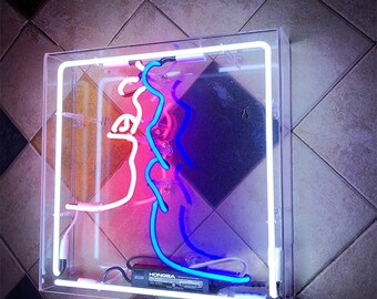New Bah Humbug Light Lamp Artwork Handmade Acrylic Neon Sign 14" 