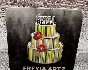 Bella Swan Enamel Birthday Cake Pin
