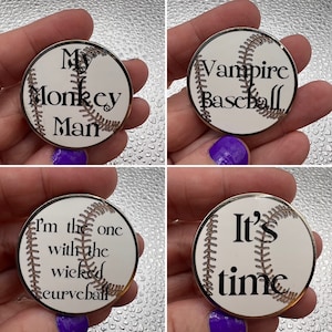 Forks Washington Vampire Baseball Fantasy Pin