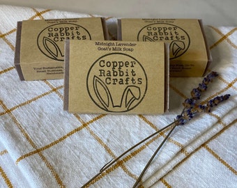 Midnight Lavender Goat's Milk Soap | Sustainable Soap Bar | Natural Artisan Lavender Goat's Milk Soap | Lavender Haze Gift Idea | Her Gift