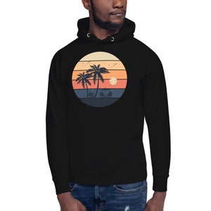 Premium Surf Hoodie for Unisex Long Sleeve Crewneck Hoodie Gift for Her Trendy Retro Hoodies Gift for Him Oversized Aesthetic Hoodies