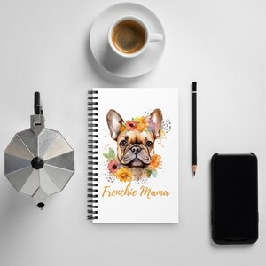 Frenchie Mama Spiral notebook