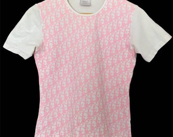 Vintage Christian Dior Monogram Pink Tee