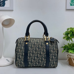 AUTH CHRISTIAN DIOR VINTAGE MONOGRAM CANVAS SPEEDY BOSTON BAG VINTAGE FRANCE