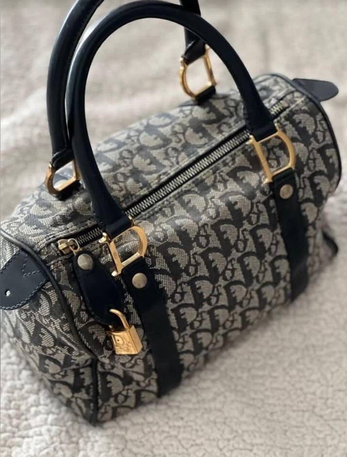 Dior speedy / bowling / Boston monogram bag 24H Brown Black Beige