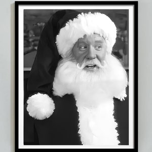 The Santa Clause Christmas Movie Poster, Funny Printable Santa Wall Art, Comedy, Christmas Wall Decor, Santa Clause Print, Digital Download